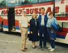 Tom and Adel at the bus